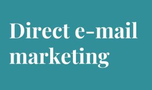 Direct e-mail marketing