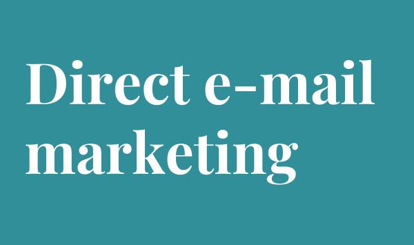 Direct e-mail marketing